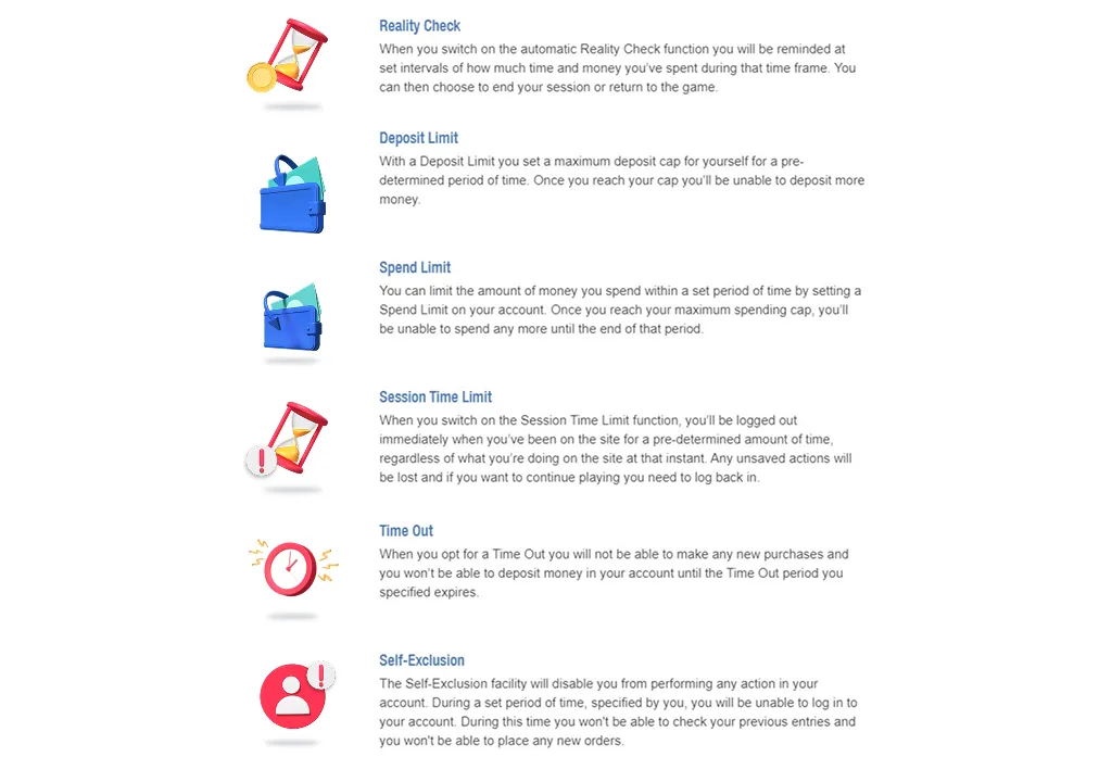 Play it Safe - Look out for Responsible Gaming Tools