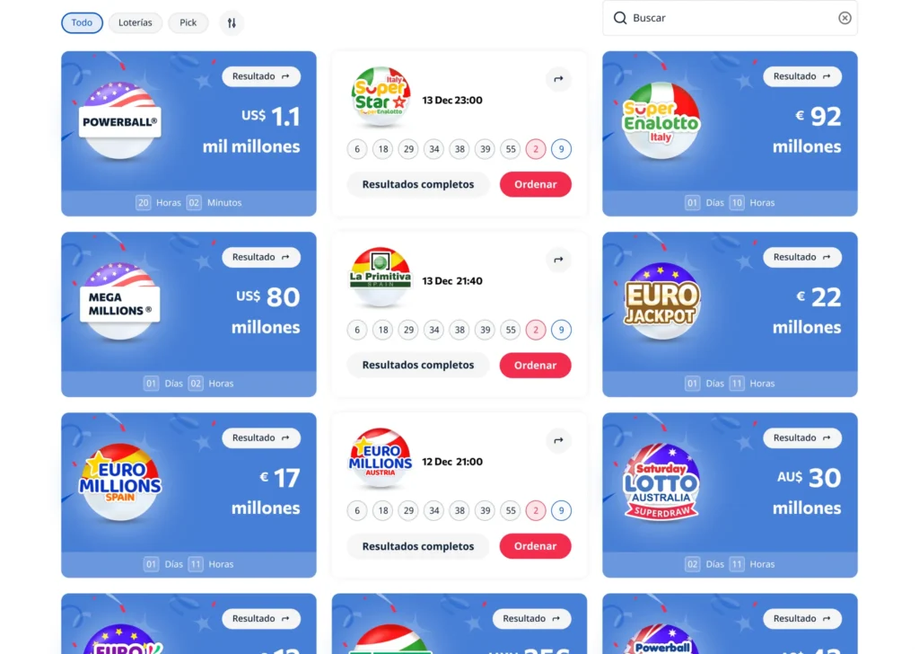 Resultados de lotería al alcance de su mano