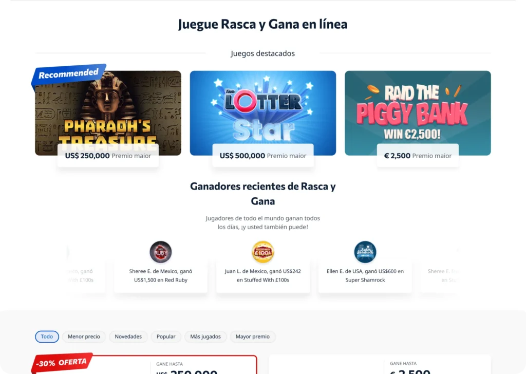 Votre interface tombola ultime