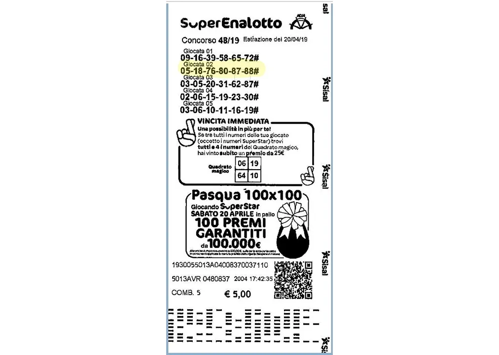Bilhete SuperEnalotto